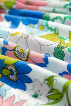 Load image into Gallery viewer, Floral Round Neck Puff Sleeve Blouse