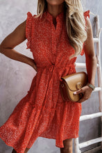 Load image into Gallery viewer, Kay Notched Cap Sleeve Mini Dress