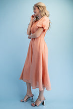 Load image into Gallery viewer, Brianna Textured V-Neck Midi Dress