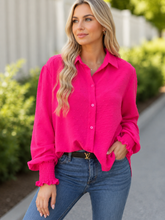 Load image into Gallery viewer, Kinsley Swiss Dot Button Down Shirt