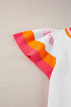 Load image into Gallery viewer, Color Block Round Neck Knit Top