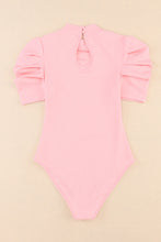 Load image into Gallery viewer, Mock Neck Puff Sleeve Bodysuit