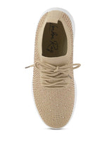 Load image into Gallery viewer, Elizha Stud Embellished Lace Up Sneakers