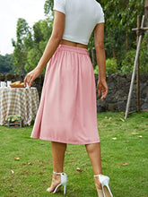 Load image into Gallery viewer, High Waist Midi Skirt