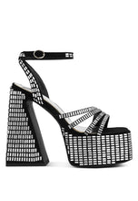 Load image into Gallery viewer, Lustrous Flare Heel Sandals