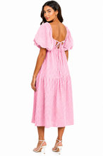 Load image into Gallery viewer, Chloe Plaid Square Neck Midi Dress