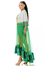 Load image into Gallery viewer, Jasmine Plus Size Jersey Top Ruffle Hem Panel Dress