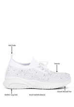 Load image into Gallery viewer, Elizha Stud Embellished Lace Up Sneakers