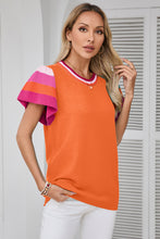 Load image into Gallery viewer, Color Block Round Neck Knit Top