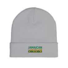 Load image into Gallery viewer, Jamaican 'Land We Love' Embroidered Knit Beanie