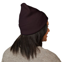 Load image into Gallery viewer, Jamaican Embroidered Cuffed Beanie — Reggae-Inspired Knit Hat