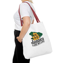 Load image into Gallery viewer, Jamaica Land We Love Tote Bag — Floral Island Map Beach Market Tote
