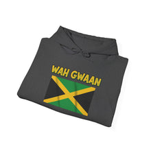 Load image into Gallery viewer, Wah Gwaan Jamaica Flag Hoodie – Caribbean Pride Pullover