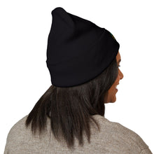 Load image into Gallery viewer, Jamaican Embroidered Cuffed Beanie — Reggae-Inspired Knit Hat