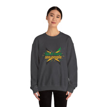 Load image into Gallery viewer, Out of Many One People Sweatshirt – Jamaican Flag Unity Crewneck