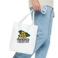 Load image into Gallery viewer, Jamaica Land We Love Tote Bag — Floral Island Map Beach Market Tote
