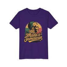 Load image into Gallery viewer, Youth Tee - "Mi Mada a Jamaican" Kids T‑Shirt
