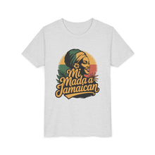 Load image into Gallery viewer, Youth Tee - "Mi Mada a Jamaican" Kids T‑Shirt