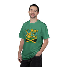Load image into Gallery viewer, "Wi Likkle But Wi Tallawah" Jamaican Flag T-Shirt