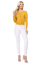 Load image into Gallery viewer, Crew neck Cardigan Sweater