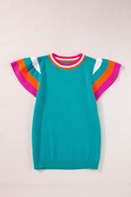 Load image into Gallery viewer, Color Block Round Neck Knit Top