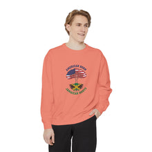 Load image into Gallery viewer, American Born Jamaican Roots Sweatshirt — Patriotic Jamaica Flag Crewneck