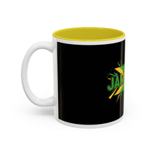 Load image into Gallery viewer, Jamaica Flag Two-Tone Accent Mug — 11oz/15oz