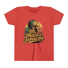 Load image into Gallery viewer, Youth Tee - "Mi Mada a Jamaican" Kids T‑Shirt