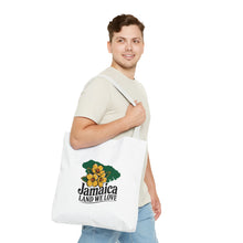 Load image into Gallery viewer, Jamaica Land We Love Tote Bag — Floral Island Map Beach Market Tote