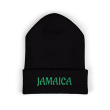 Load image into Gallery viewer, Jamaica Embroidered Cuffed Beanie — Cozy Travel & Reggae Knit Hat