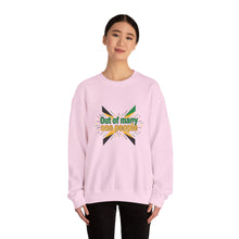 Load image into Gallery viewer, Out of Many One People Sweatshirt – Jamaican Flag Unity Crewneck