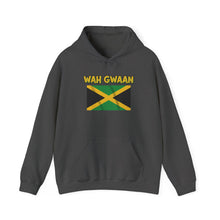 Load image into Gallery viewer, Wah Gwaan Jamaica Flag Hoodie – Caribbean Pride Pullover