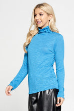 Load image into Gallery viewer, Extra Soft Slub Jersey Spandex Turtleneck Top