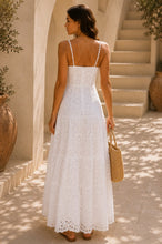 Load image into Gallery viewer, Kelsey White Eyelet Lace Maxi Dress