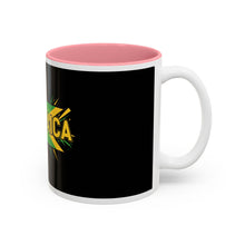 Load image into Gallery viewer, Jamaica Flag Two-Tone Accent Mug — 11oz/15oz