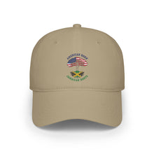 Load image into Gallery viewer, Low Profile Baseball Cap — American Made USA Flag & Eagle Embroidered Patch