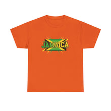 Load image into Gallery viewer, Jamaica Retro Pop Art Tee - Bold Green & Gold Island Graphic Shirt
