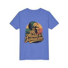 Load image into Gallery viewer, Youth Tee - "Mi Mada a Jamaican" Kids T‑Shirt