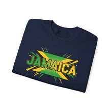 Load image into Gallery viewer, Jamaica Graphic Sweatshirt — Bold Reggae Flag Design