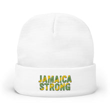 Load image into Gallery viewer, Jamaica Strong Knit Beanie — Embroidered Reggae Flag Winter Hat
