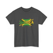 Load image into Gallery viewer, Jamaica Retro Pop Art Tee - Bold Green & Gold Island Graphic Shirt