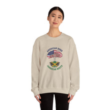 Load image into Gallery viewer, Crewneck Sweatshirt - "American Born Jamaican Roots" Flag Tree Design