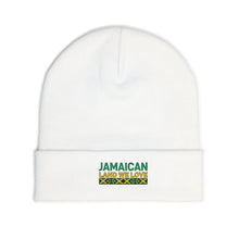 Load image into Gallery viewer, Jamaican 'Land We Love' Embroidered Knit Beanie