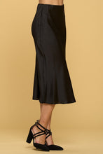 Load image into Gallery viewer, Solid Satin Midi Skirt