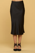 Load image into Gallery viewer, Solid Satin Midi Skirt