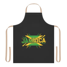 Load image into Gallery viewer, Jamaica Flag Apron — Caribbean Kitchen Chef Apron with Bold Jamaica Text