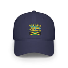 Load image into Gallery viewer, Low Profile Baseball Cap — "Wi Likkle But Wi Tallawah" Jamaican Flag Hat