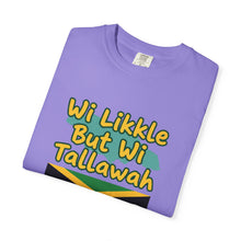 Load image into Gallery viewer, "Wi Likkle But Wi Tallawah" Jamaican Flag T-Shirt