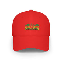 Load image into Gallery viewer, Baseball Cap - "Jamaican Land We Love" Embroidered Red Hat (Reggae Pride)