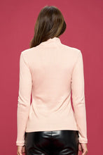 Load image into Gallery viewer, Made in USA Waffle Knit Turtleneck Top